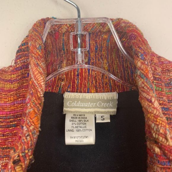 Coldwater Creek Multicolored Silk Vest - Picture 3 of 4